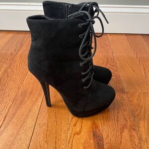 Black Platform Ankle Boots